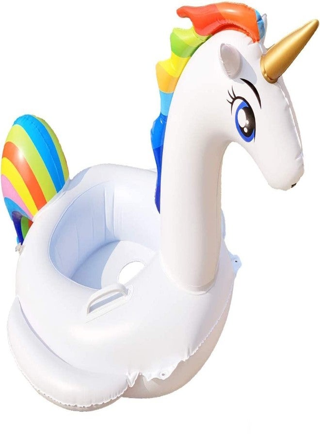 VENDICS Unicorn Baby Pool Float Infant Inflatable Swimming Ring with Handles for Kids Aged 1-5 Years Unicorn air Tube - Image 2